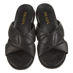 Prada leather sandals